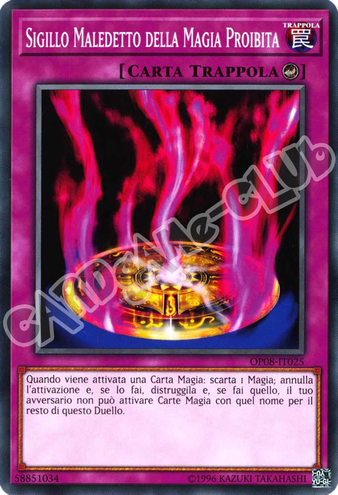 OP08-IT025 Sigillo Maledetto della Magia Proibita comune (IT) -NEAR MINT-