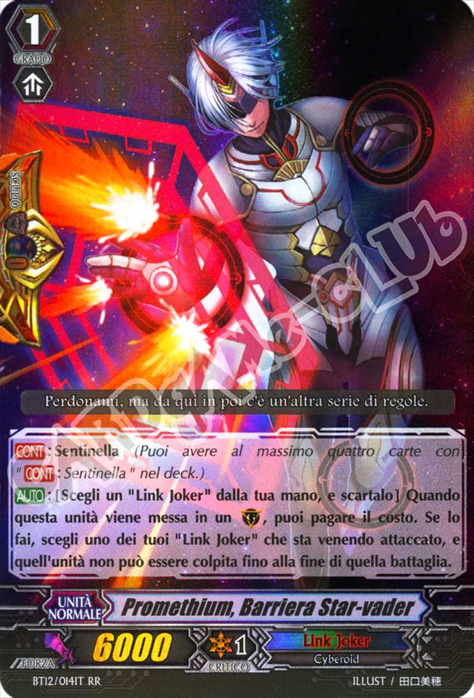 BT12-IT014 Promethium, Barriera Star-vader doppia rara foil (IT) -NEAR MINT-