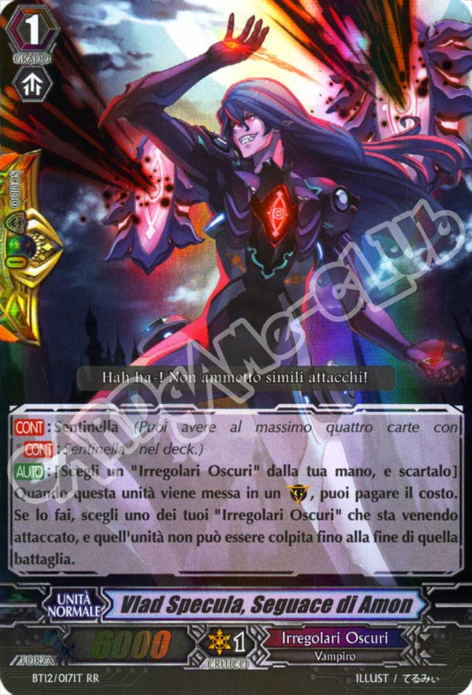 BT12-IT017 Vlad Specula, Seguace di Amon doppia rara foil (IT) -NEAR MINT-