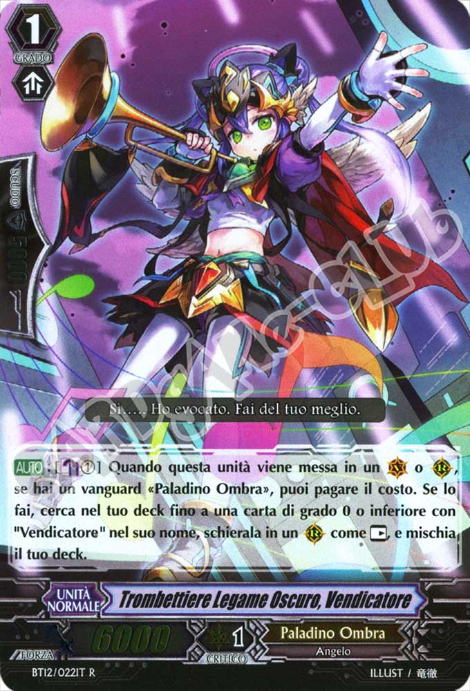 BT12-IT022 Trombettiere Legame Oscuro, Vendicatore rara foil (IT) -NEAR MINT-