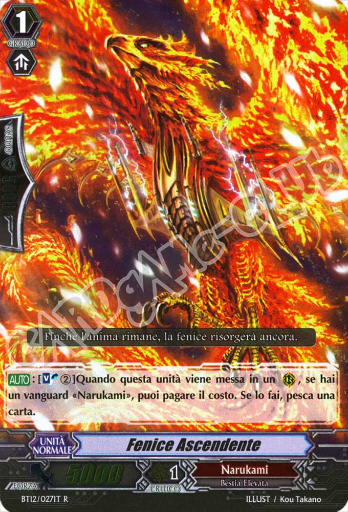 BT12-IT027 Fenice Ascendente rara foil (IT) -NEAR MINT-