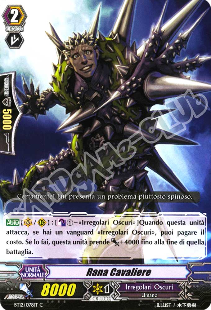 BT12-IT078 Rana Cavaliere comune normale (IT) -NEAR MINT-