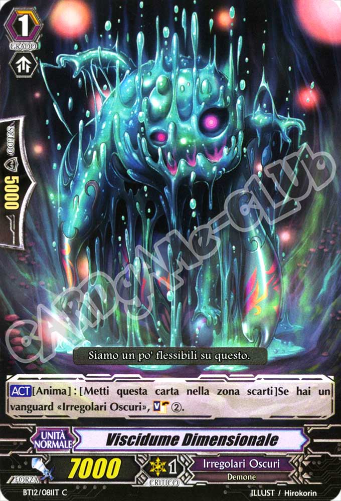 BT12-IT081 Viscidume Dimensionale comune normale (IT) -NEAR MINT-