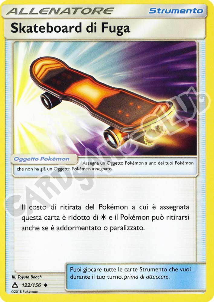 122 / 156 Skateboard di Fuga non comune normale (IT) -NEAR MINT-