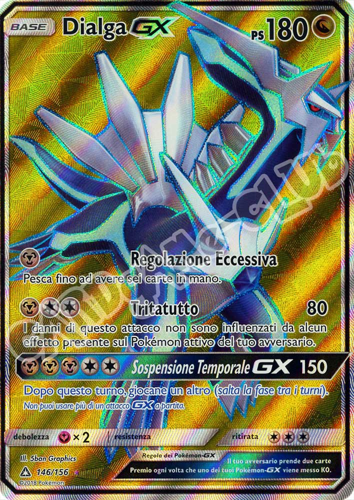 146 / 156 Dialga GX ultra rara foil (IT) -NEAR MINT-
