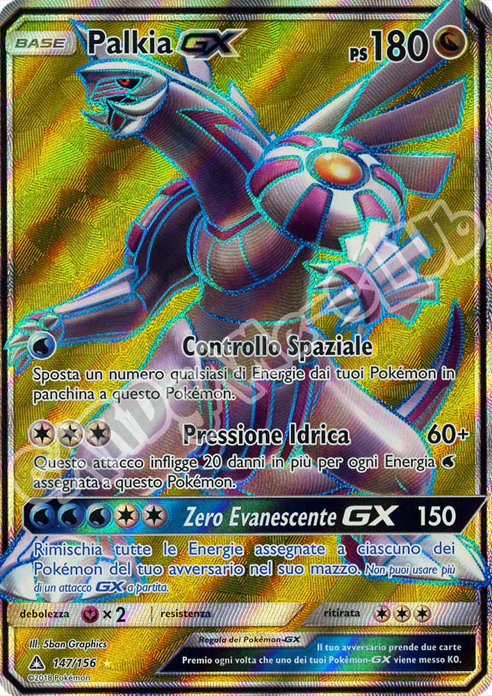 147 / 156 Palkia GX ultra rara foil (IT) -NEAR MINT-