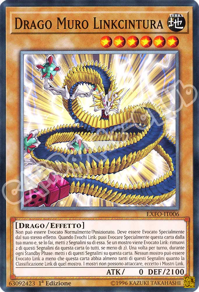 EXFO-IT006 Drago Muro Linkcintura comune 1a Edizione (IT) -NEAR MINT-