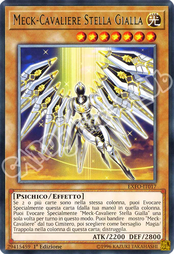 EXFO-IT017 Meck-Cavaliere Stella Gialla rara 1a Edizione (IT) -NEAR MINT-