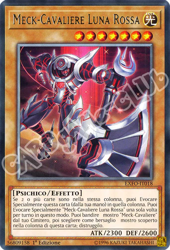 EXFO-IT018 Meck-Cavaliere Luna Rossa rara 1a Edizione (IT) -NEAR MINT-