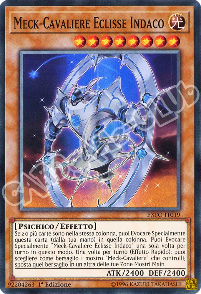 EXFO-IT019 Meck-Cavaliere Eclisse Indaco super rara 1a Edizione (IT) -NEAR MINT-