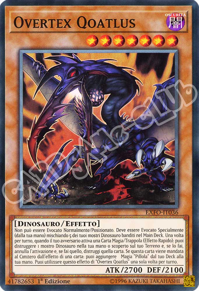 EXFO-IT036 Overtyx Qoatlus super rara 1a Edizione (IT) -NEAR MINT-