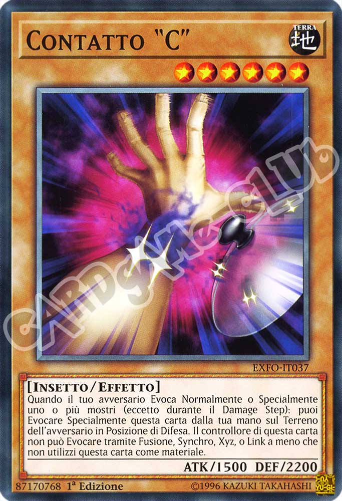 EXFO-IT037 Contatto "C" comune 1a Edizione (IT) -NEAR MINT-