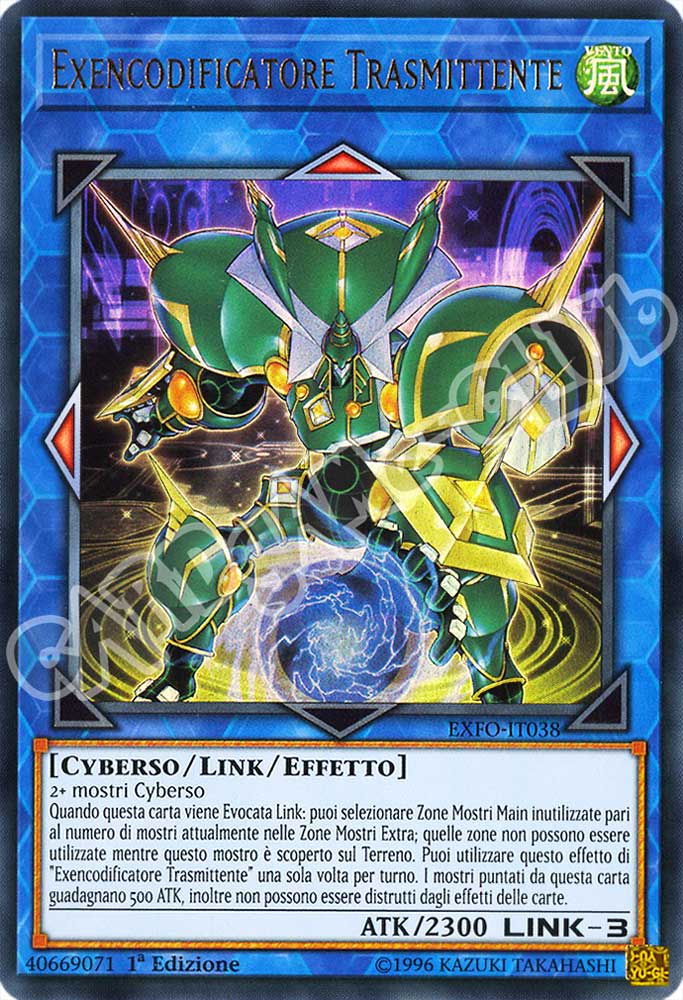 EXFO-IT038 Exencodificatore Trasmittente ultra rara 1a Edizione (IT) -NEAR MINT-