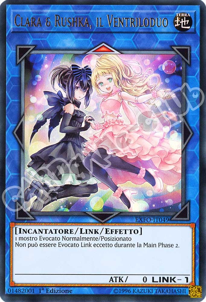 EXFO-IT049 Clara & Rushka, il Ventrilduo ultra rara 1a Edizione (IT) -NEAR MINT-
