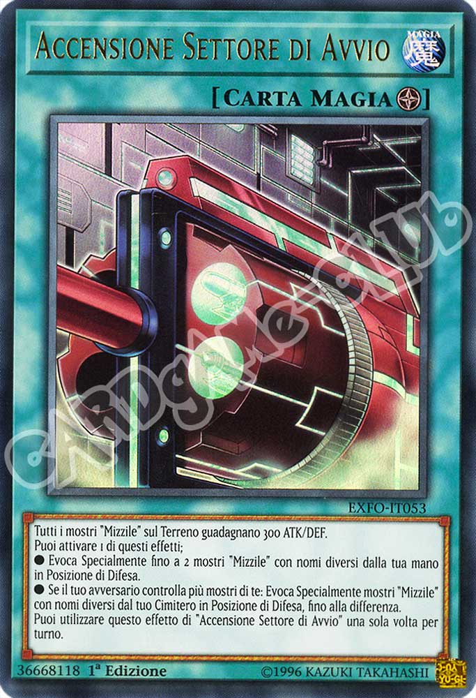 EXFO-IT053 Accensione Settore di Avvio ultra rara 1a Edizione (IT) -NEAR MINT-