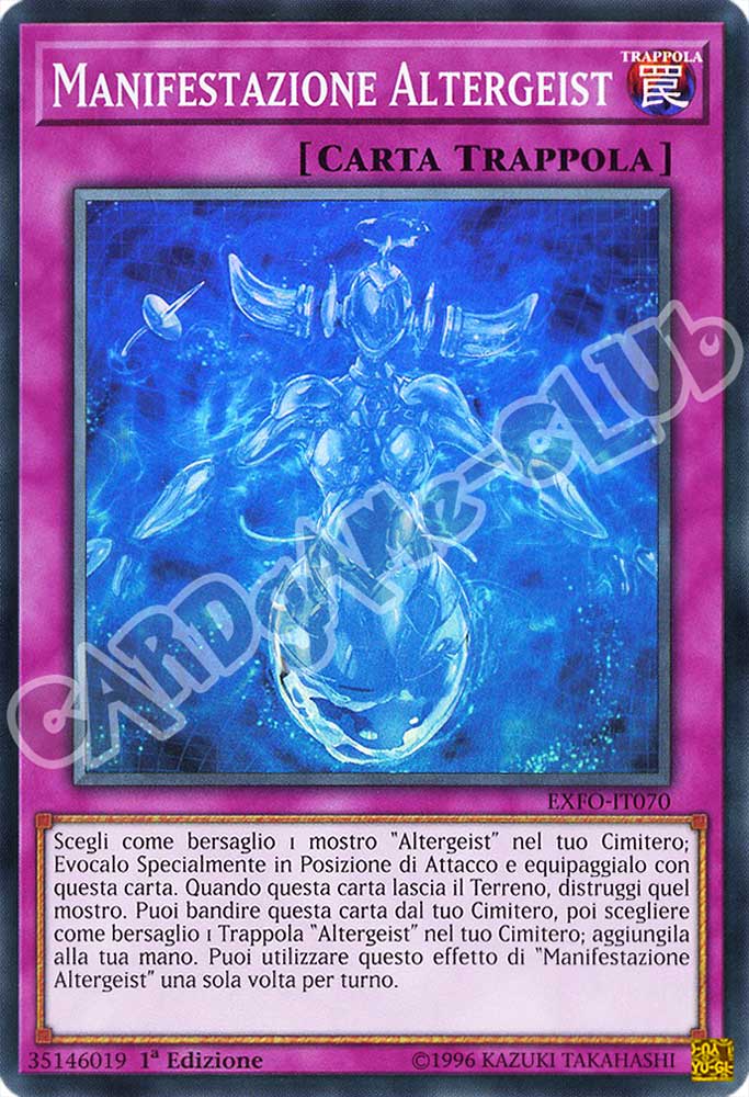 EXFO-IT070 Manifestazione Altergeist super rara 1a Edizione (IT) -NEAR MINT-