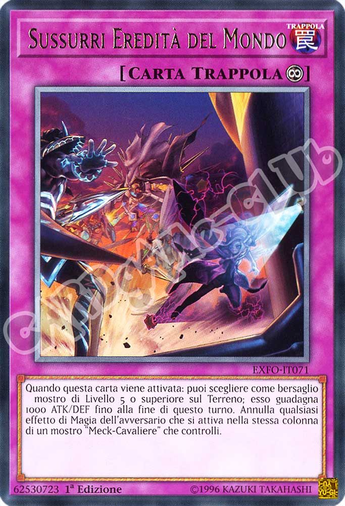 EXFO-IT071 Sussurri Eredita' del Mondo rara 1a Edizione (IT) -NEAR MINT-