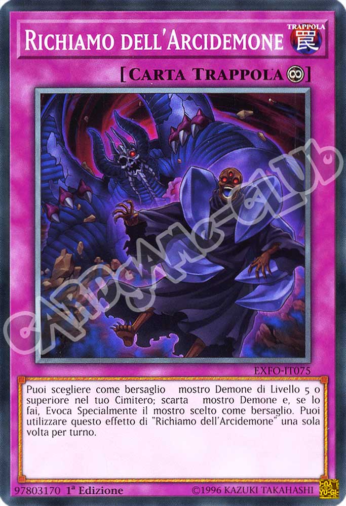 EXFO-IT075 Richiamo dell'Arcidemone comune 1a Edizione (IT) -NEAR MINT-