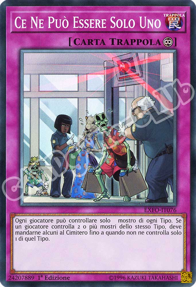 EXFO-IT076 Ce Ne Puo' Essere Solo Uno super rara 1a Edizione (IT) -NEAR MINT-