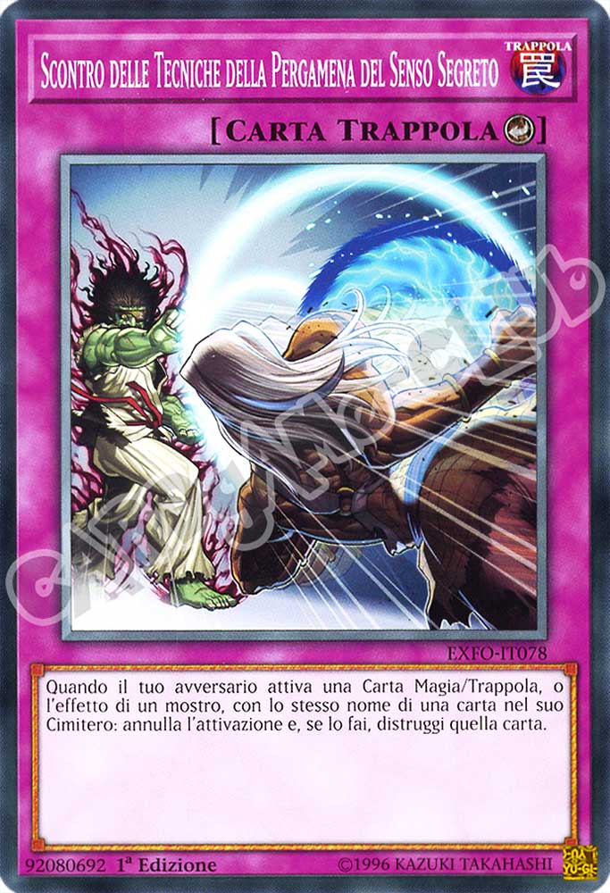 EXFO-IT078 Scontro delle Tecniche della Pergamena del Senso Segreto comune 1a Edizione (IT) -NEAR MINT-