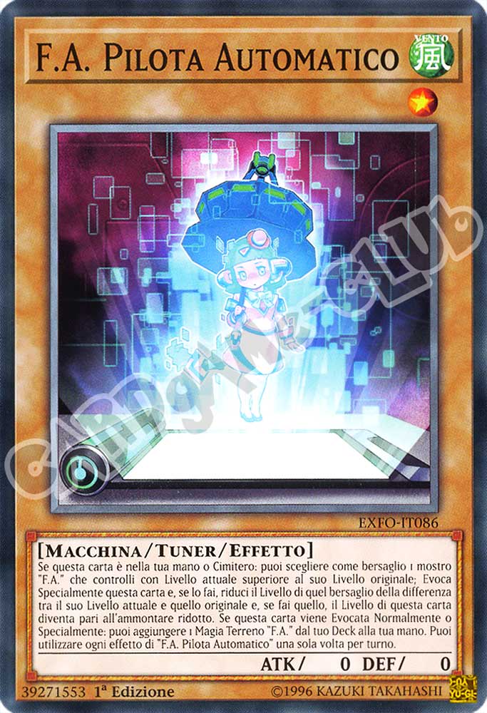EXFO-IT086 F.A. Pilota Automatico comune 1a Edizione (IT) -NEAR MINT-