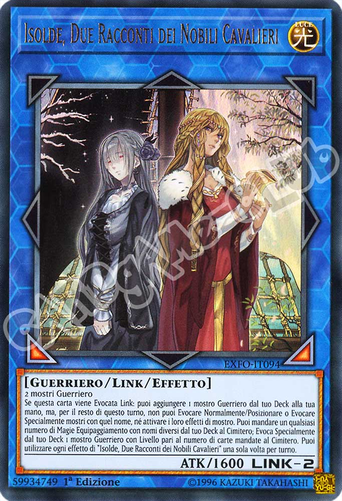 EXFO-IT094 Isolde, Due Racconti dei Nobili Cavalieri ultra rara 1a Edizione (IT) -NEAR MINT-