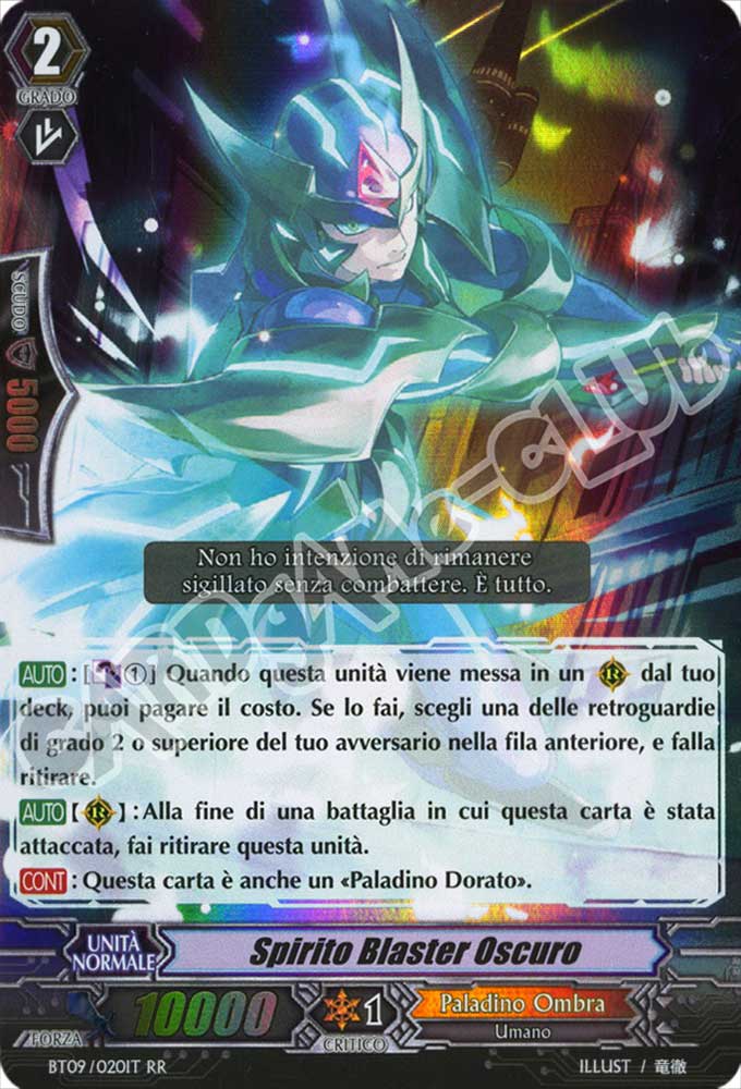 BT09-IT020 Spirito Blaster Oscuro doppia rara foil (IT) -NEAR MINT-