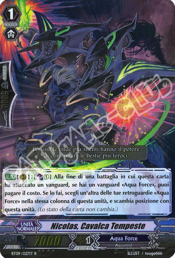 BT09-IT027 Nicolas, Cavalca Tempeste rara foil (IT) -NEAR MINT-