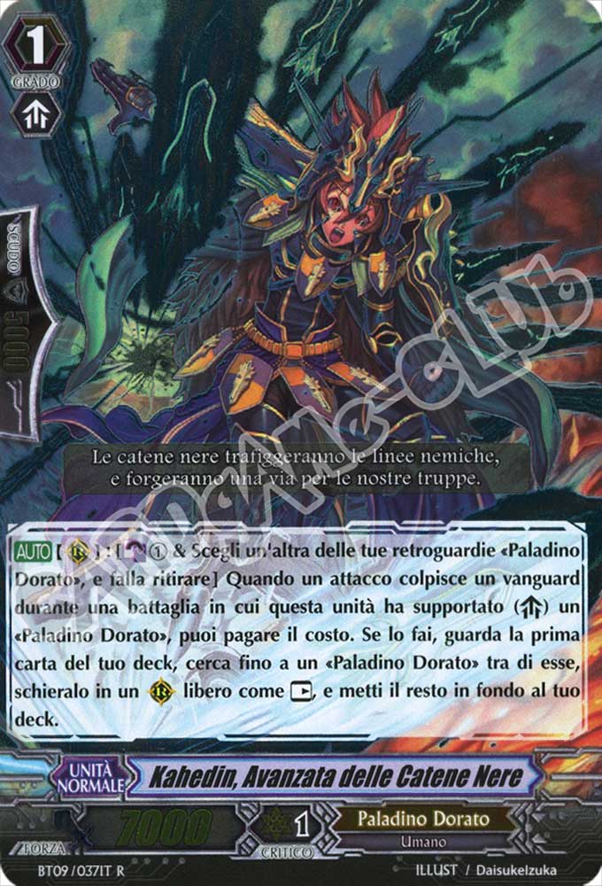 BT09-IT037 Kahedin, Avanzata delle Catene Nere rara foil (IT) -NEAR MINT-