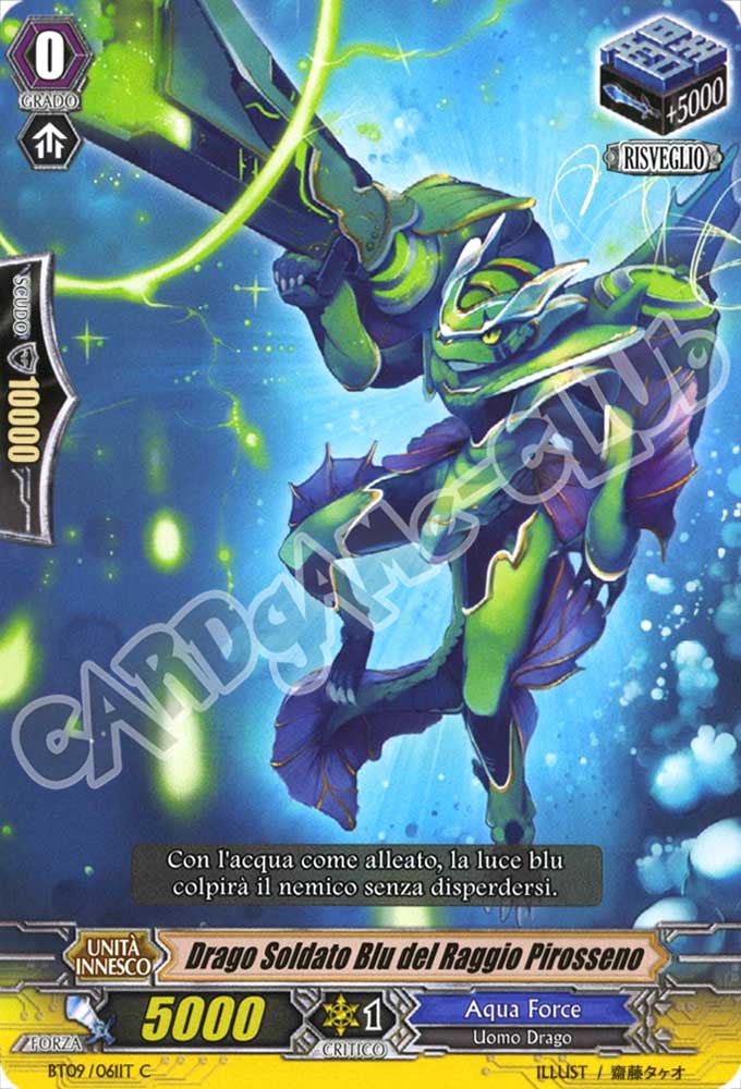 BT09-IT061 Drago Soldato Blu del Raggio Pirosseno comune normale (IT) -NEAR MINT-