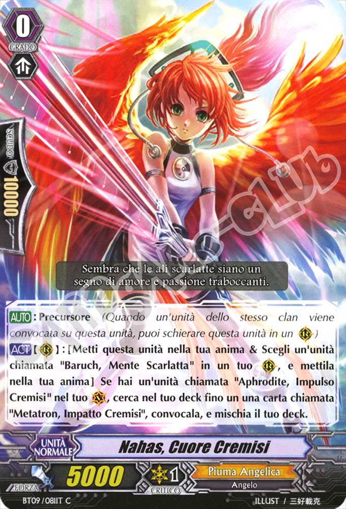 BT09-IT081 Nahas, Cuore Cremisi comune normale (IT) -NEAR MINT-