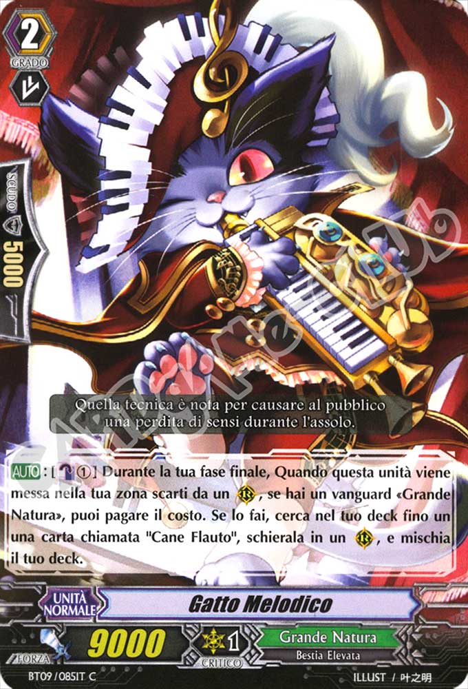 BT09-IT085 Gatto Melodico comune normale (IT) -NEAR MINT-