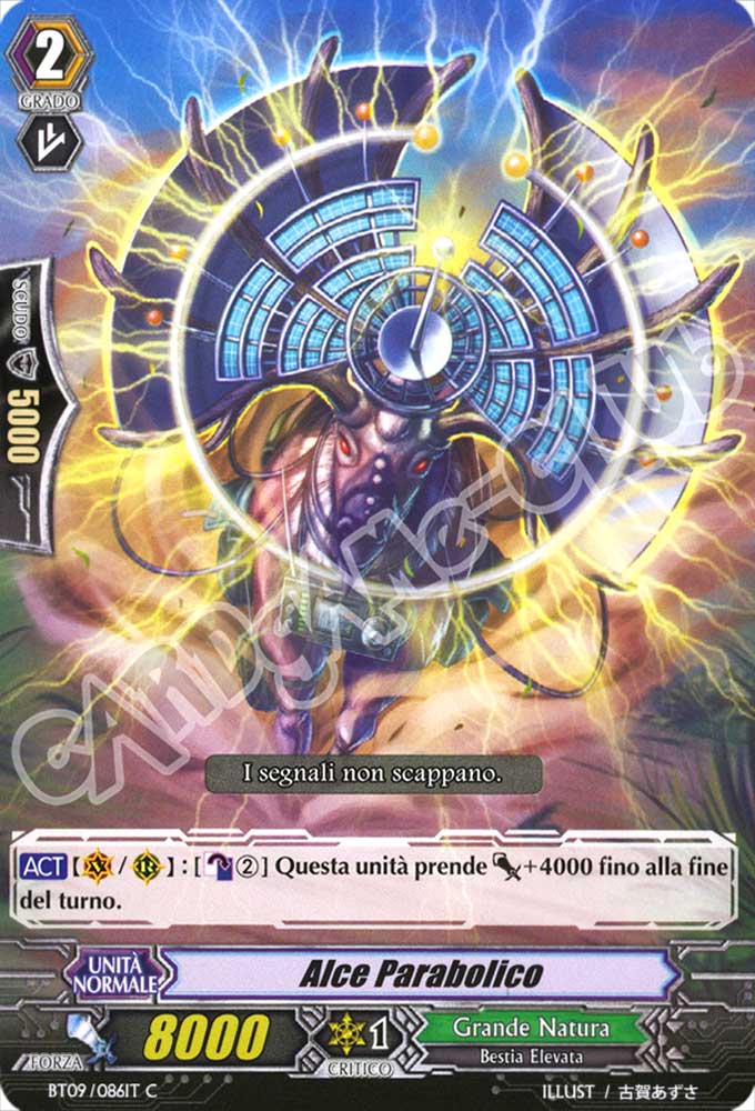 BT09-IT086 Alce Parabolico comune normale (IT) -NEAR MINT-