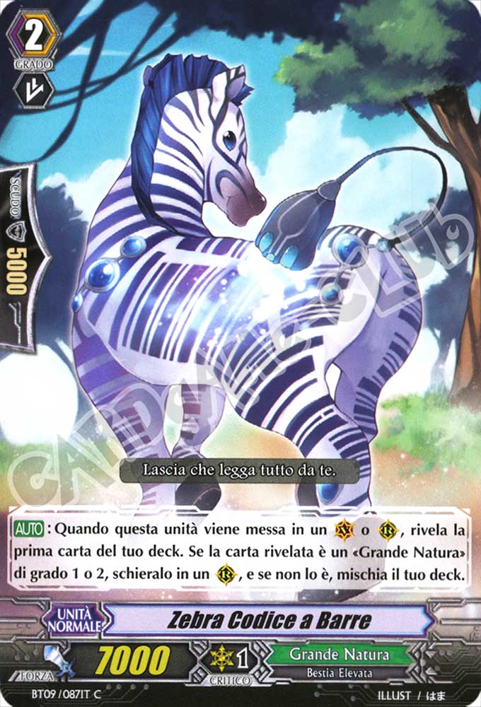 BT09-IT087 Zebra Codice a Barre comune normale (IT) -NEAR MINT-