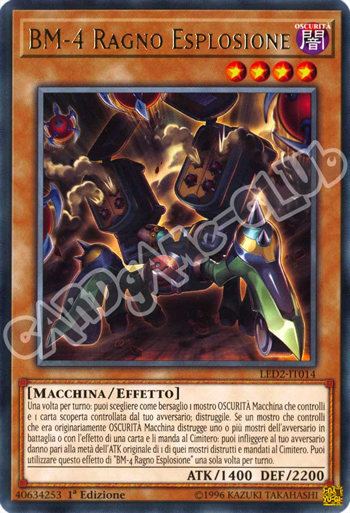 LED2-IT014 BM-4 Ragno Esplosione rara 1a Edizione (IT) -NEAR MINT-
