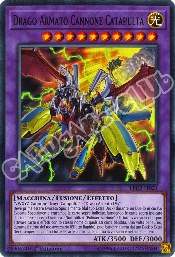 LED2-IT021 Drago Armato Cannone Catapulta super rara 1a Edizione (IT) -NEAR MINT-