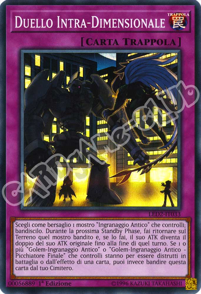 LED2-IT033 Duello Intra-Dimensionale super rara 1a Edizione (IT) -NEAR MINT-