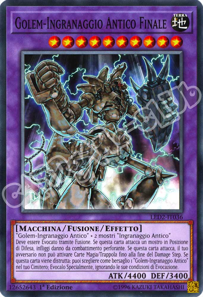 LED2-IT036 Golem-Ingranaggio Antico Finale comune 1a Edizione (IT) -NEAR MINT-