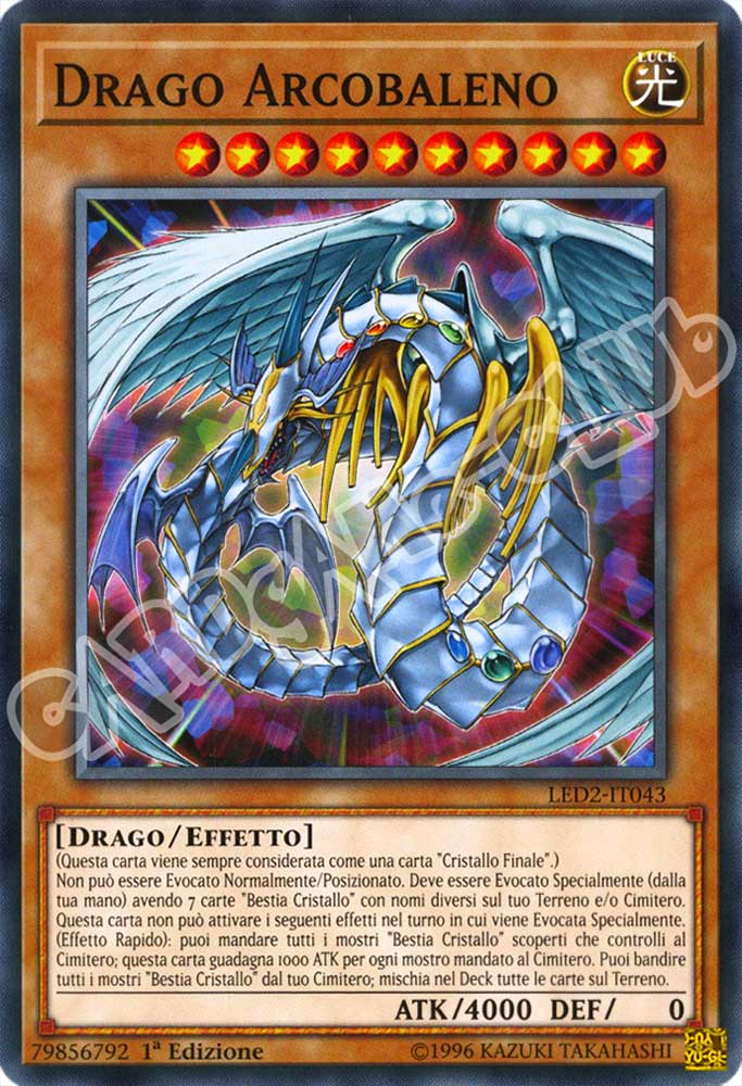 LED2-IT043 Drago Arcobaleno comune 1a Edizione (IT) -NEAR MINT-