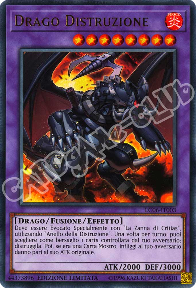 LC06-IT003 Drago Distruzione ultra rara Edizione Limitata (IT) -NEAR MINT-