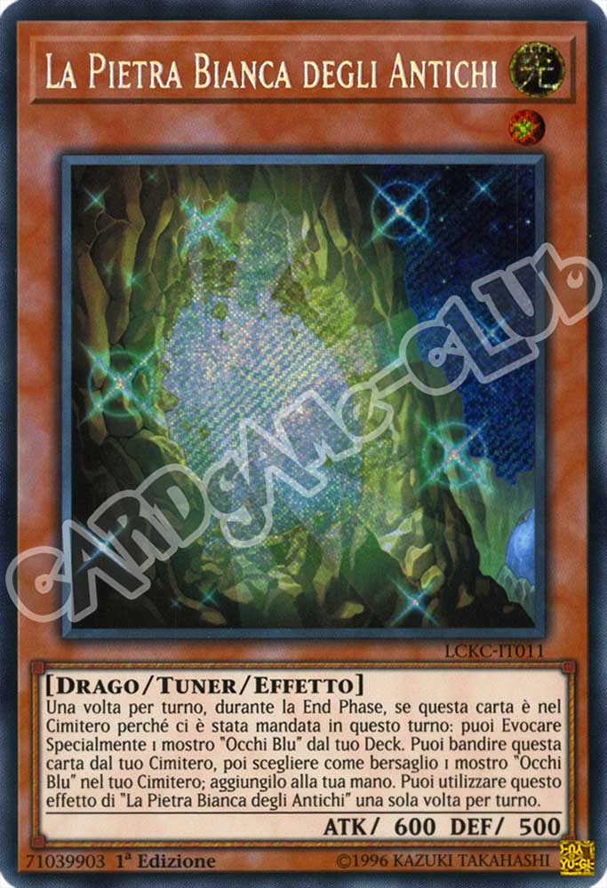 LCKC-IT011 La Pietra Bianca degli Antichi rara segreta 1a Edizione (IT) -NEAR MINT-