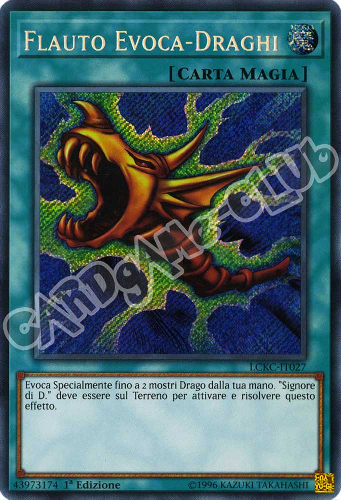 LCKC-IT027 Flauto Evoca-Draghi rara segreta 1a Edizione (IT) -NEAR MINT-