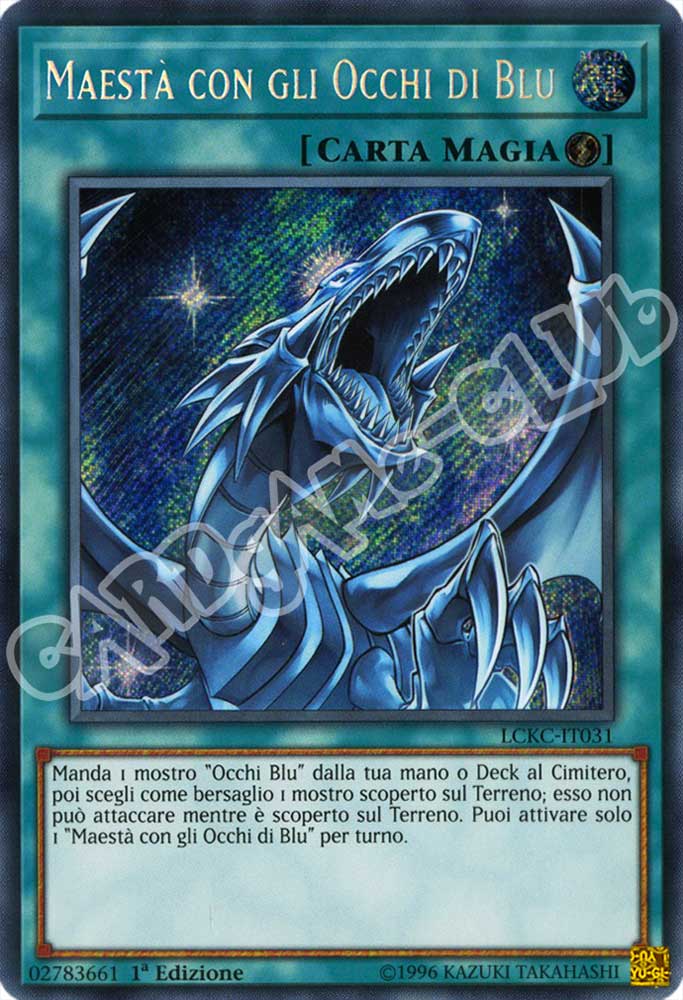 LCKC-IT031 Maesta' con gli Occhi Blu rara segreta 1a Edizione (IT) -NEAR MINT-
