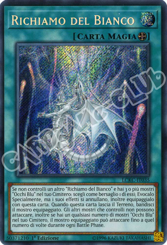 LCKC-IT035 Richiamo del Bianco rara segreta 1a Edizione (IT) -NEAR MINT-