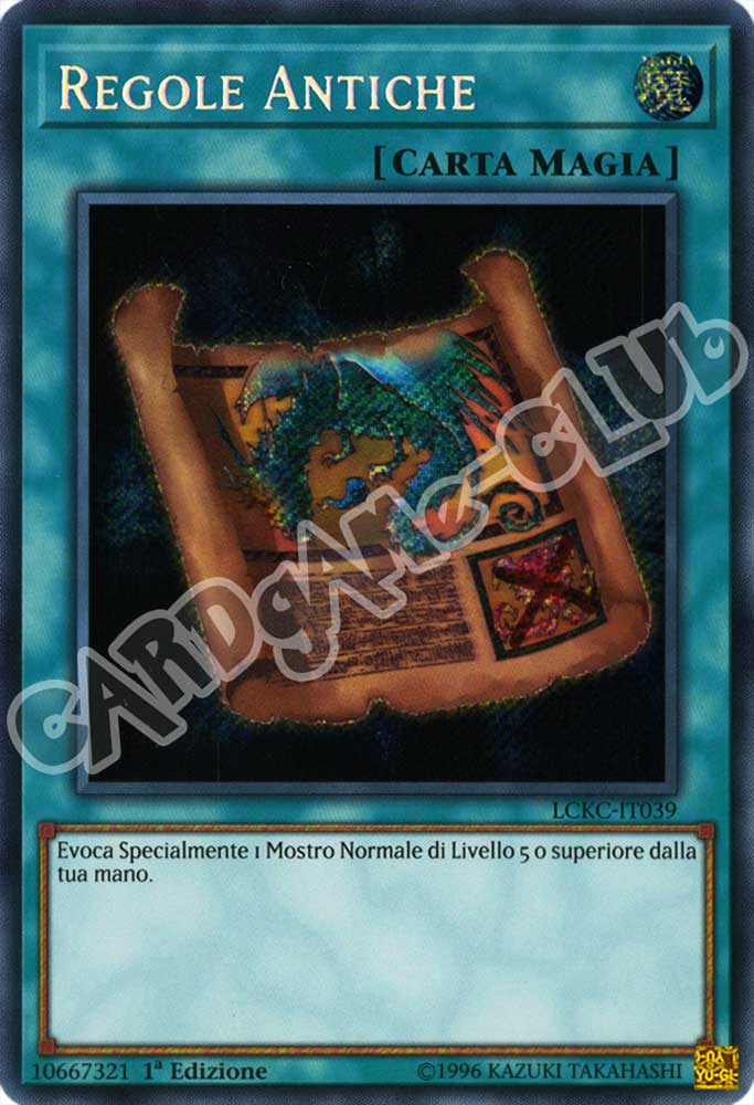 LCKC-IT039 Regole Antiche rara segreta 1a Edizione (IT) -NEAR MINT-