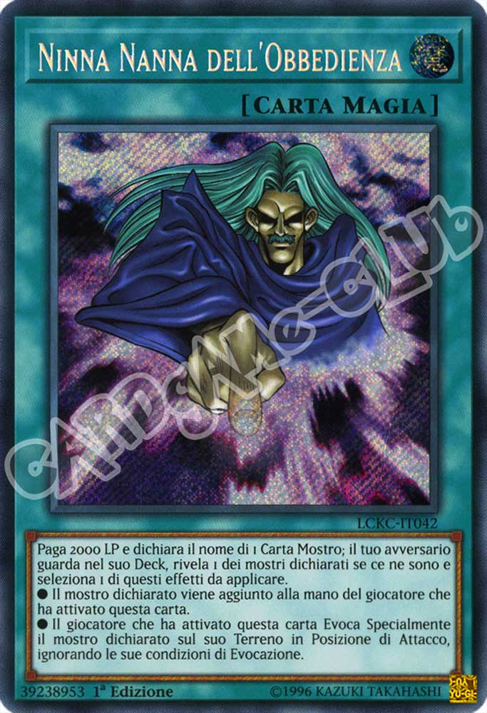LCKC-IT042 Ninna Nanna dell'Obbedienza rara segreta 1a Edizione (IT) -NEAR MINT-