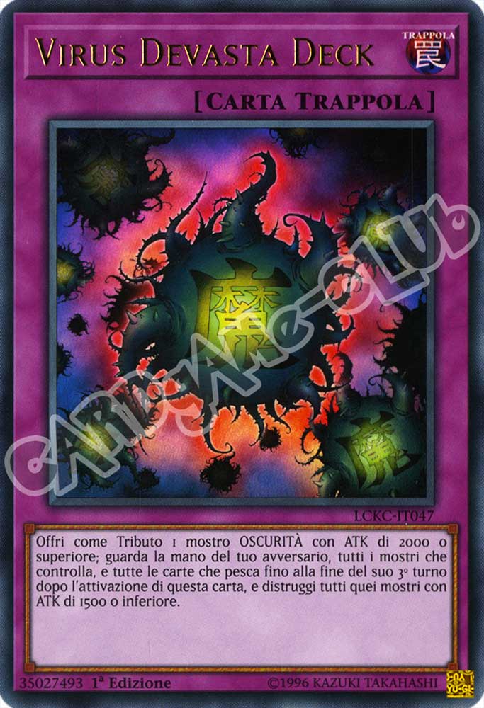 LCKC-IT047 Virus Devasta Deck ultra rara 1a Edizione (IT) -NEAR MINT-