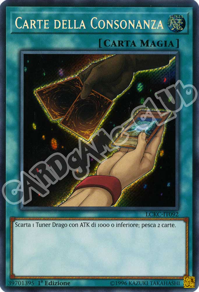 LCKC-IT092 Carte della Consonanza rara segreta 1a Edizione (IT) -NEAR MINT-