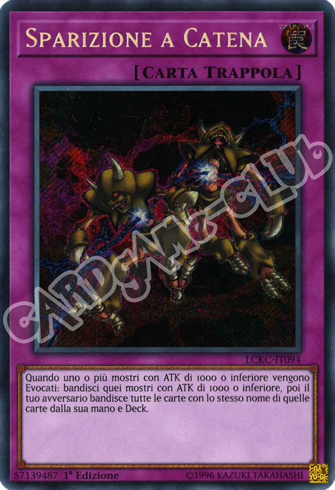 LCKC-IT094 Sparizione a Catena rara segreta 1a Edizione (IT) -NEAR MINT-