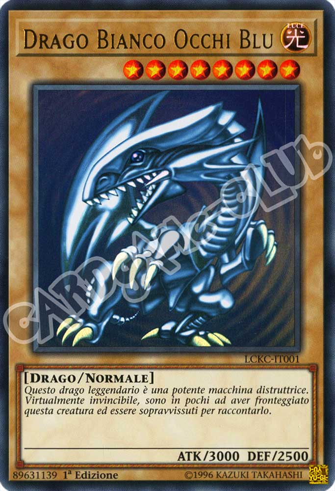 LCKC-IT001 Drago Bianco Occhi Blu (Versione D) ultra rara 1a Edizione (IT) -NEAR MINT-